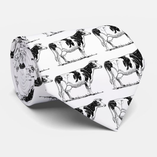 Milchkühe Holstein Fresian Pencil Zeichnend Krawatte (Gerollt)
