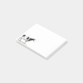 Milchkühe Holstein Fresian Pencil Zeichnend Post-it Klebezettel (angewinkelt)
