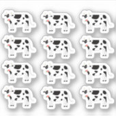 Milchkühe Hüttenhütte wählt Bauernplaner Aufkleber (Vorderseite)