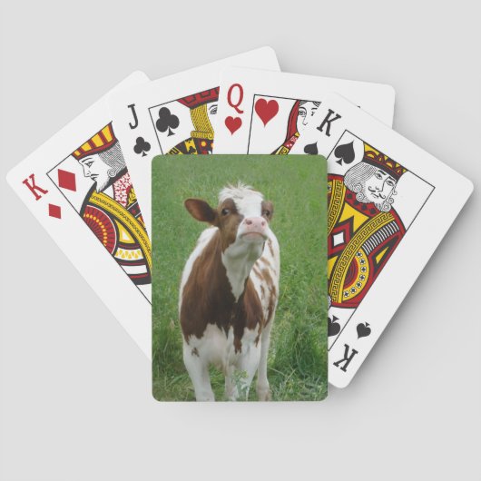 Milchkühe im Betrieb Spielkarten (Rückseite)