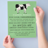 Milchkühe, Käsemonger Werbung Flyer (Hand)