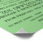 Milchkühe, Käsemonger Werbung Poster (Ecke)