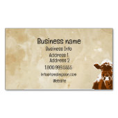 Milchkühe oder Bio Rindfleisch Magnetische Visitenkarte (Vorderseite)