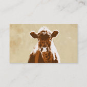 Milchkühe oder Bio Rindfleisch Visitenkarte (Rückseite)