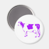 Milchkühe Silhouette Rind Moo Bull Steer Magnet (Vorderseite/Rückseite)