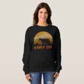 Milchkühe Vintag Retro Sweatshirt (Vorne ganz)