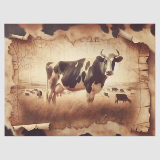 Milchkuhgewebe Seidenpapier (Vorderseite)