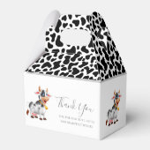 Milchkuhmuster Gefälligkeit Box Geschenkschachtel (Rückseite)
