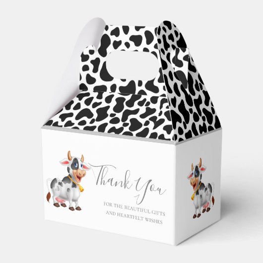 Milchkuhmuster Gefälligkeit Box Geschenkschachtel (Vorderseite)