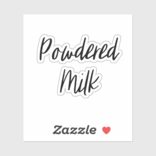 Milchlageraufkleber in Pulverform Aufkleber