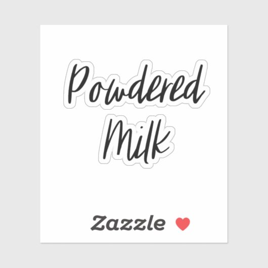 Milchlageraufkleber in Pulverform Aufkleber (Blatt)