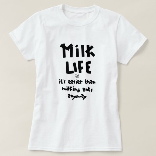 Milchleben! T-Shirt (Design vorne)