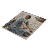 Milchmädchen auf einem Ruderboot (von Albert Edelf Fliese (Seite)