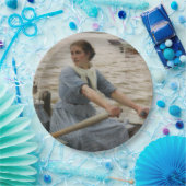 Milchmädchen auf einem Ruderboot (von Albert Edelf Pappteller (Party)