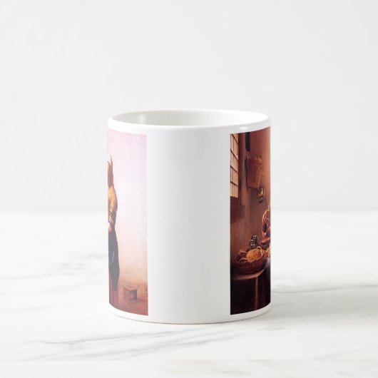 Milchmädchen durch Johannes Vermeer Kaffeetasse (Mittel)