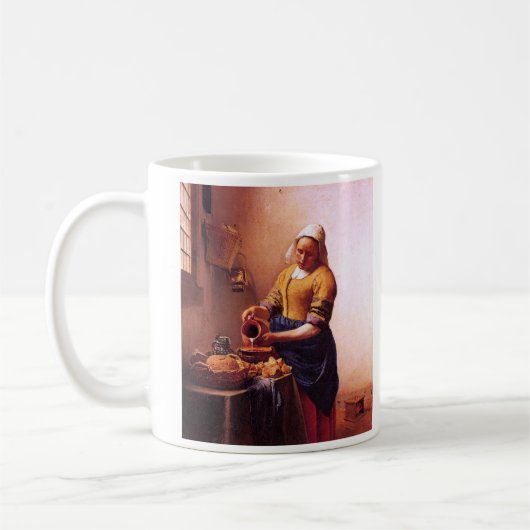Milchmädchen durch Johannes Vermeer Kaffeetasse (Links)