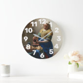 Milchmädchen Große Wanduhr (Zuhause)