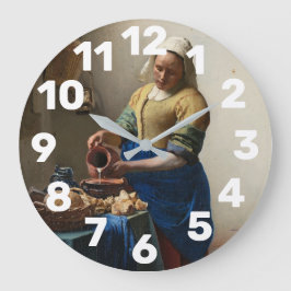 Milchmädchen Große Wanduhr