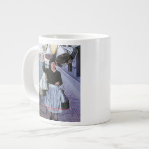 Milchmädchen mit Töpfen/Milkmaid with pots Jumbo-Tasse