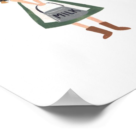 Milchmädchen Poster (Ecke)