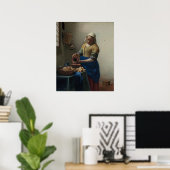 Milchmädchen — Vermeer (1658-59) Poster (Heimbüro)