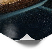 Milchmädchen von Johannes Vermeer Glossy Poster (Ecke)