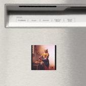 Milchmädchen von Johannes Vermeer Magnet (In Situ (Geschirrspüler))