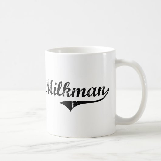 Milchmann-beruflicher Job Kaffeetasse (Rechts)