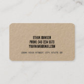 Milchmilch Bauer Visitenkarte (Rückseite)