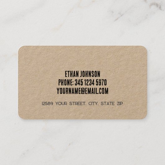 Milchmilch Bauer Visitenkarte (Rückseite)