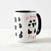 Milchmoos, niedliche Kuh, die Milch trinkt Erinner Tasse (VorderseiteRechts)