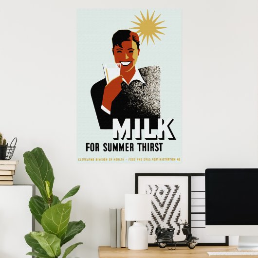 Milchposter Poster (Heimbüro)