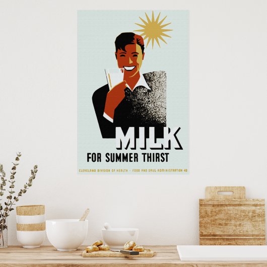 Milchposter Poster (Küche)