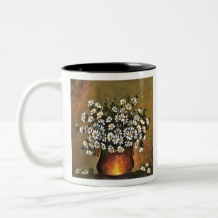 Milchprodukte in Kupferfarbstoff-Vase Zweifarbige Tasse