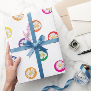 Milchprodukte in Polka Dots Geschenkpapier