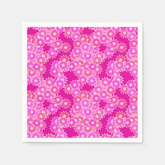 Milchprodukte in Rosa- und Pflaumentönen Serviette (Vorderseite)