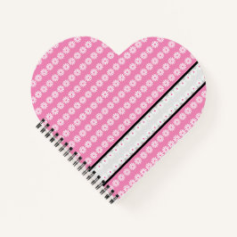 Milchprodukte in Streifen auf schicken französisch Notizblock