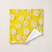 Milchprodukte mit gelbem Hintergrund Badhandtuch Set (Waschlappen)