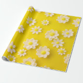 Milchprodukte mit gelbem Hintergrund Geschenkpapier (Ungerollt)