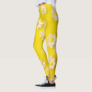 Milchprodukte mit gelbem Hintergrund Leggings