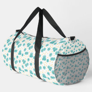 Milchprodukte und Dots - Türkis und Gelb Duffle Bag