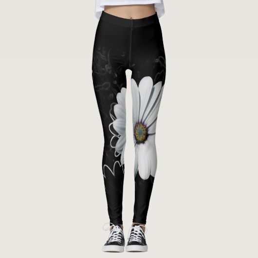 Milchprodukte und Grautöne Leggings (Vorderseite)