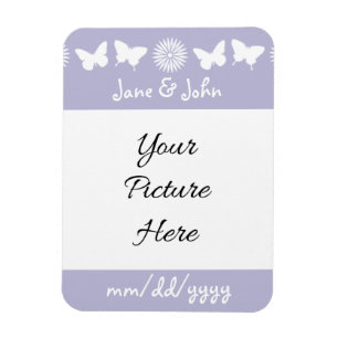 Milchprodukte und Schmetterlinge in Lavender Magne Magnet