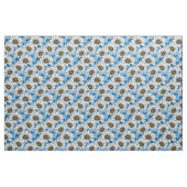 Milchprodukte, wild lebende Blume auf blau Stoff (Yard (91,4 cm))