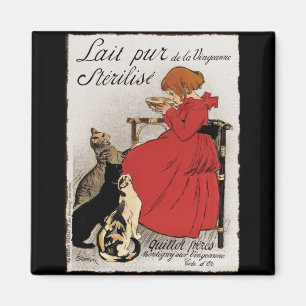 Milchprüfung für die Kätzchen Magnet