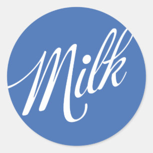 Milchregular-Aufkleber Runder Aufkleber