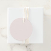 Milchrosa Feststoff Geschenkanhänger (Beispiel)