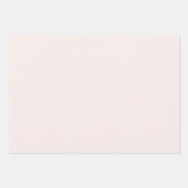 Milchrosa Feststoff Geschenkpapier Set (Vorderseite)