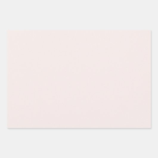 Milchrosa Feststoff Geschenkpapier Set (Vorderseite)