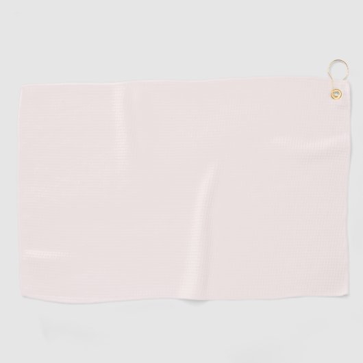 Milchrosa Feststoff Golfhandtuch (Horizontal)